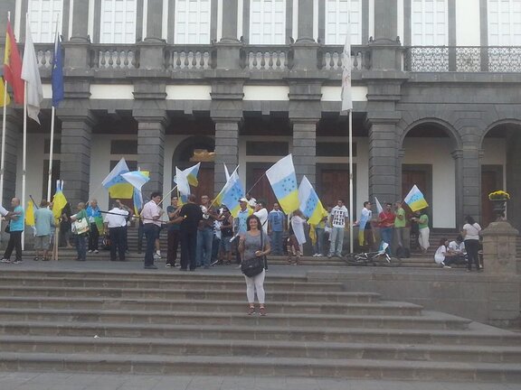 Día de la Bandera Nacional en la Plaza de Santa Ana