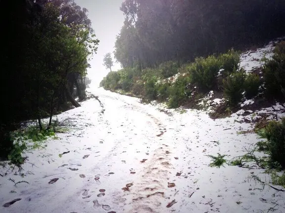 Nieve en La Gomera