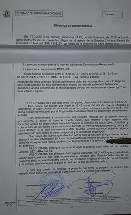 Denuncia contra un colaborador de LA VERDAD DE LANZAROTE