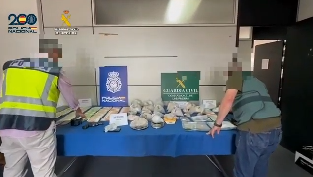 Droga incautada por Guardia Civil y Policía Nacional