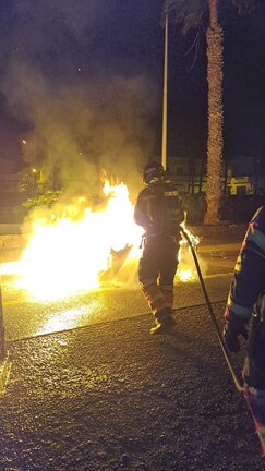 Incendio en la calle Fray Luis de León